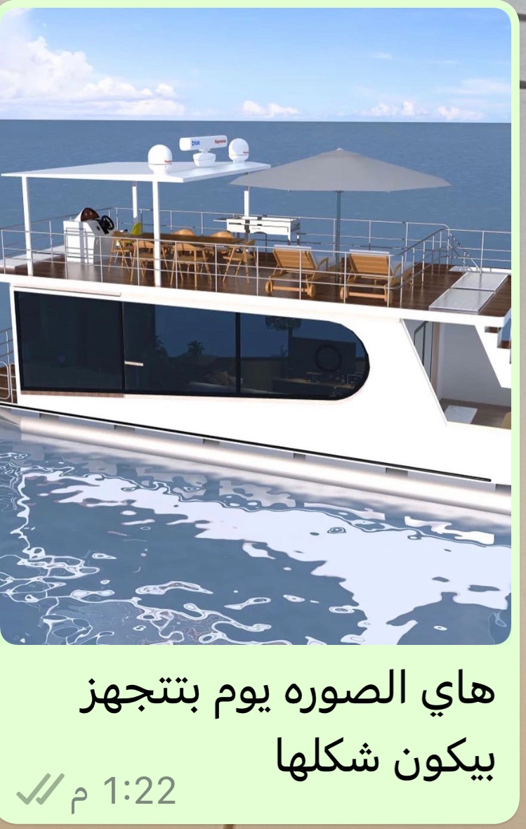 House boat, length of 10 * 4 Meters